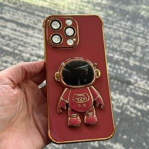 I-Phone 14 pro max case. Cute pink astronaut case
